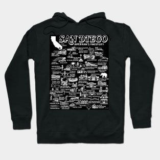 San Diego Map Hoodie